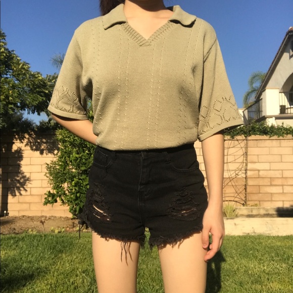 Vintage Collared Top - Picture 3 of 3